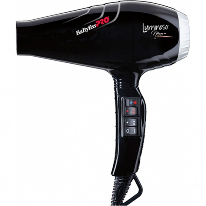 Фен BABYLISS PRO LUMINOSO+ NERO BAB6360IBE